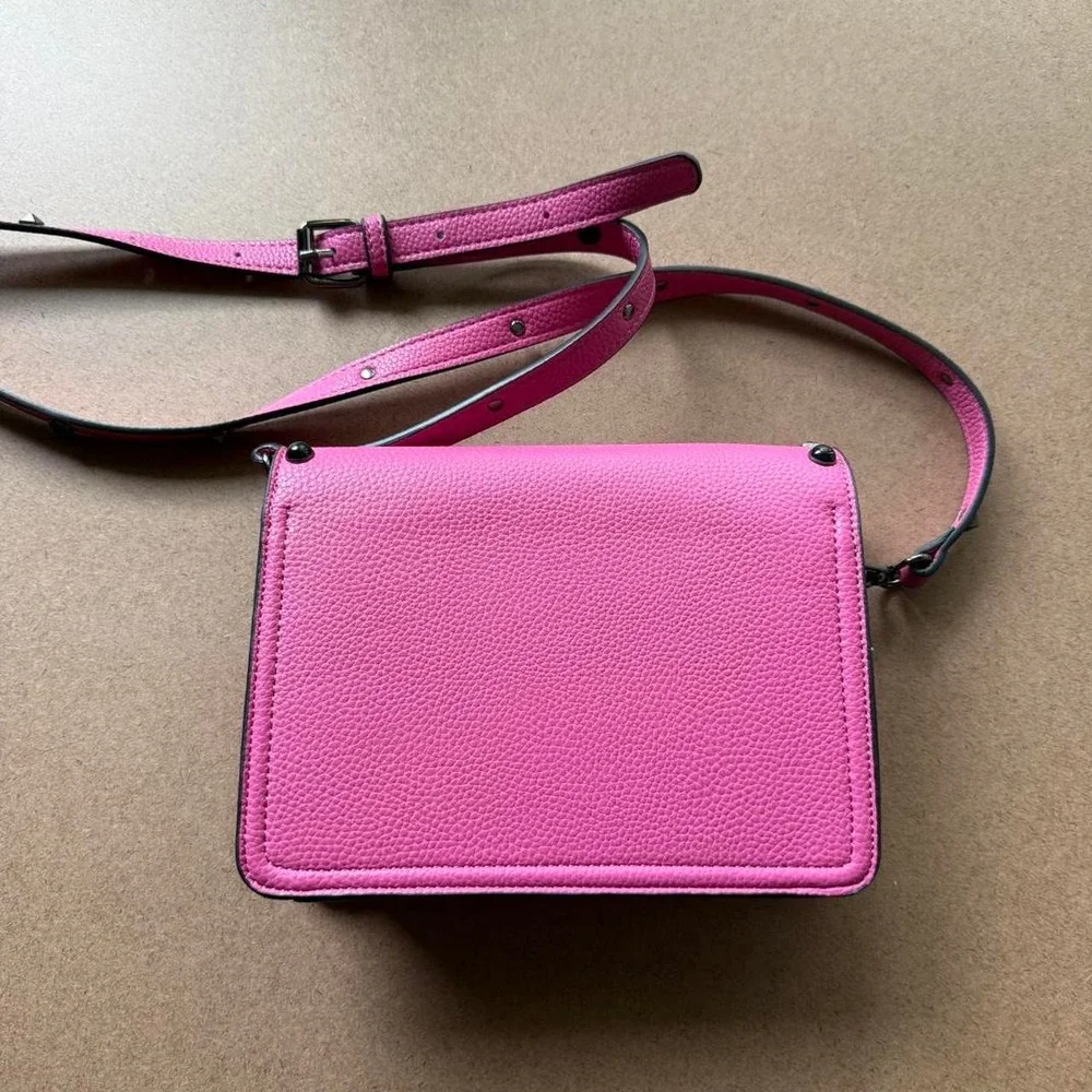 Mersi Pink Studded Crossbody Bag Y2K Punk Mini Purse